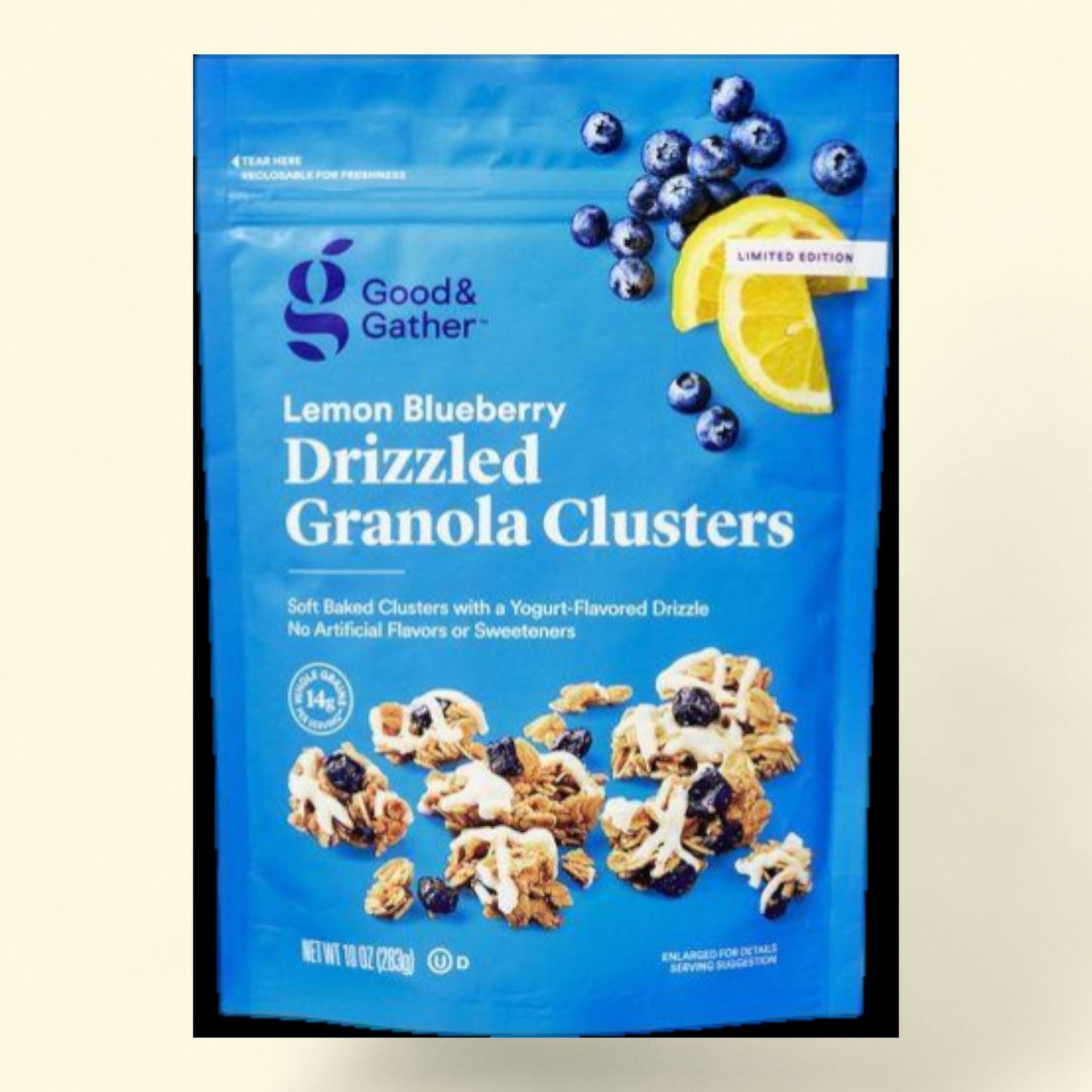 Good & Gather, Drizzled Lemon Blueberry Granola Clusters, 10oz