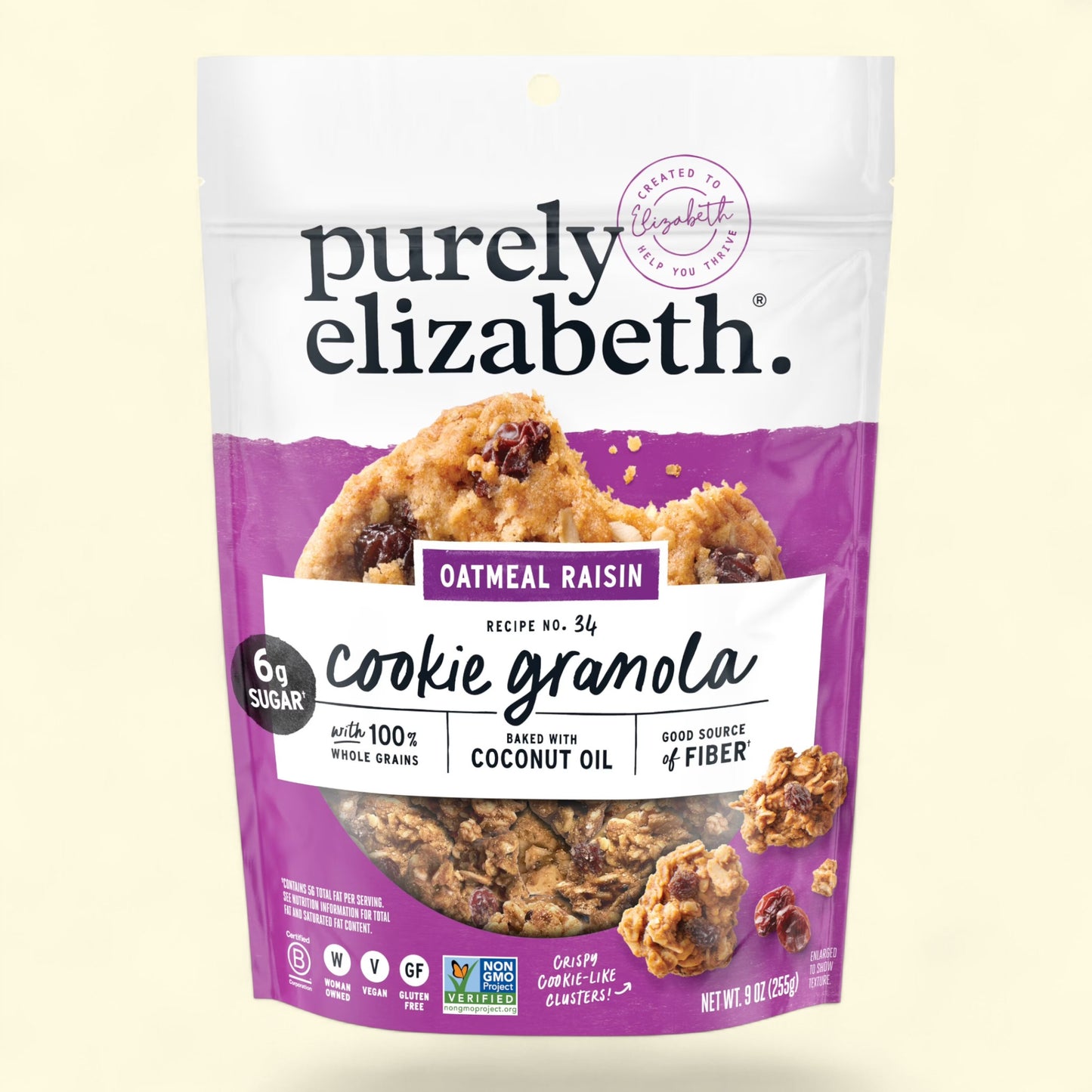 Purely Elizabeth Oatmeal Raisin Cookie Granola, 9oz