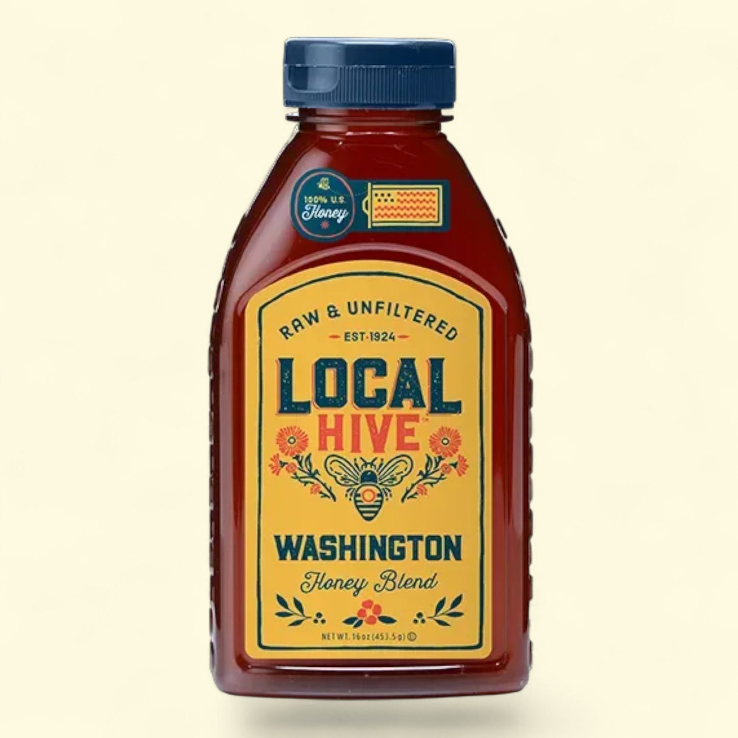 Local Hive, Washington Honey Blend, 16 oz Bottle