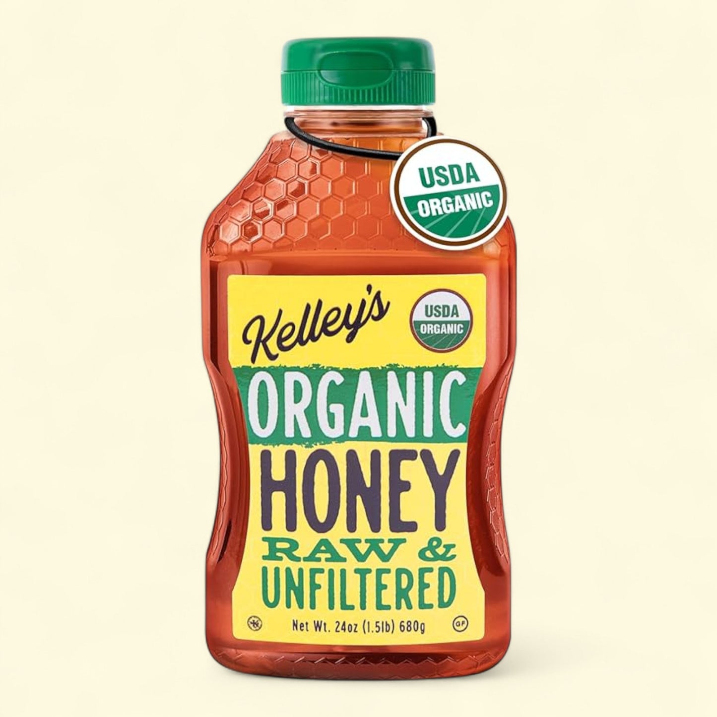 Kelleys Honey Farms Organic Honey, 24oz