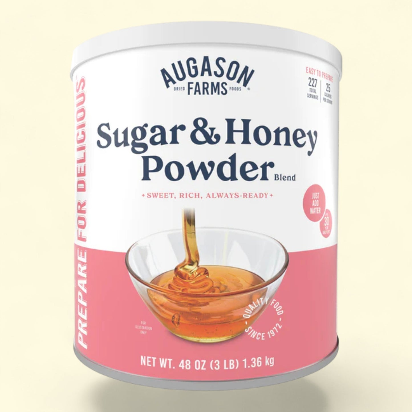 Augason Farms Sugar & Honey Powder Blend, 48 oz