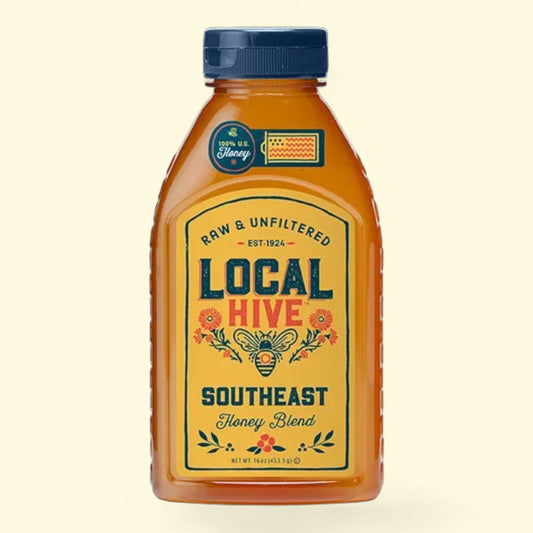 Miel local, brut et non filtré, bouteille de 473 ml