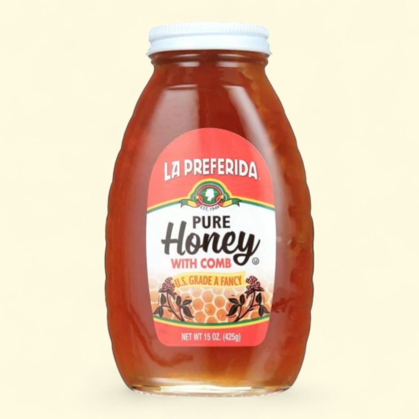 La Preferida Pure Honey, 15 oz. Jar