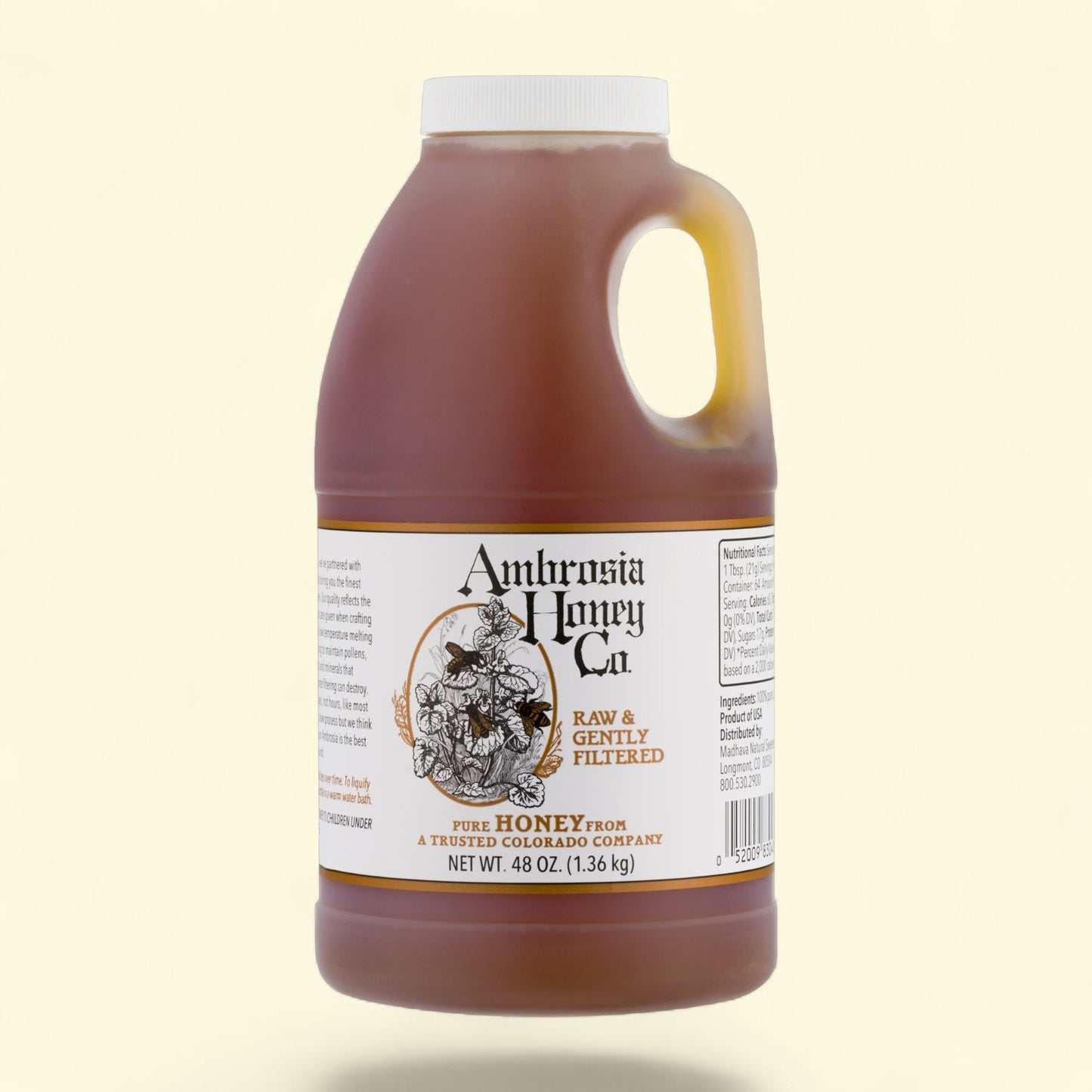 Ambrosia Honey Co., Pure Raw Honey, 48 fl oz