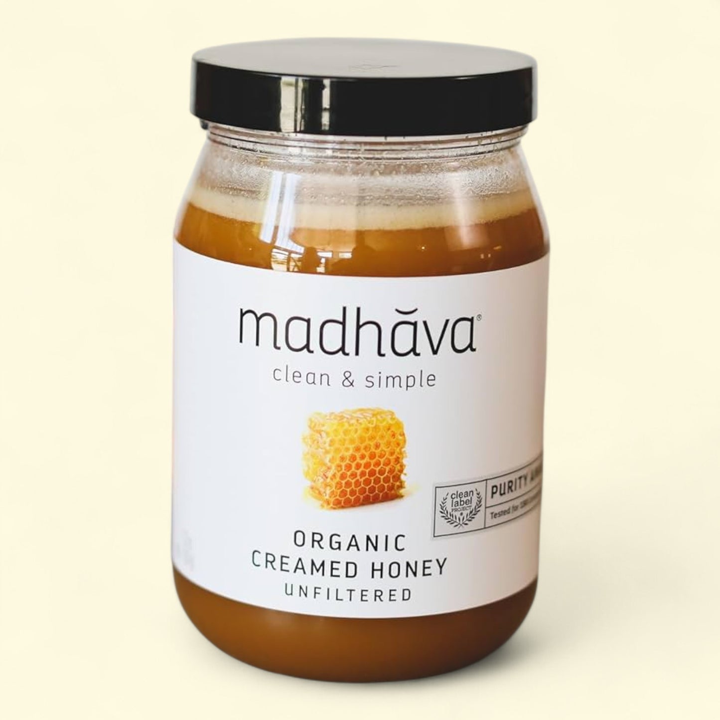 Madhava Creamed Honey, 22oz Jar