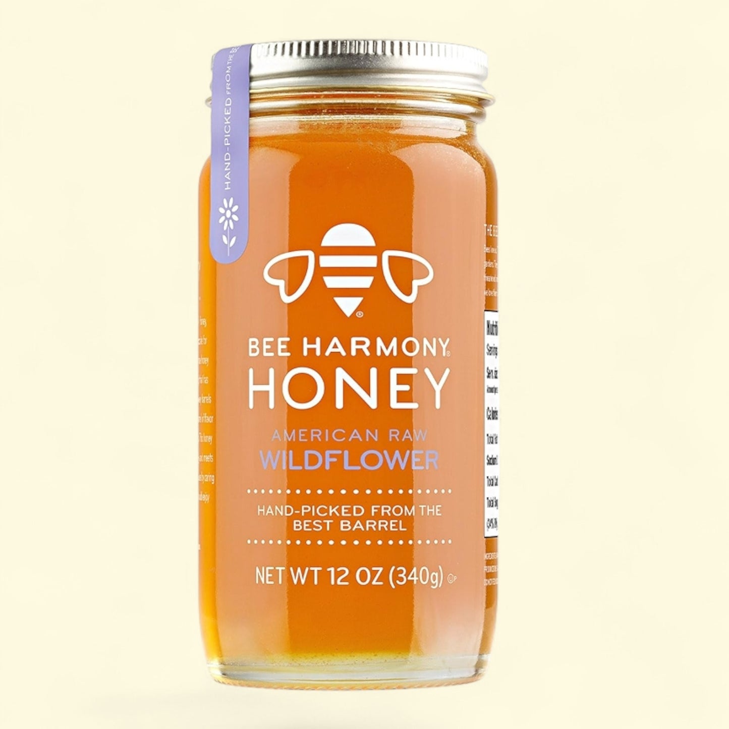 Bee Harmony, Wildflower Honey, 12 oz Jar