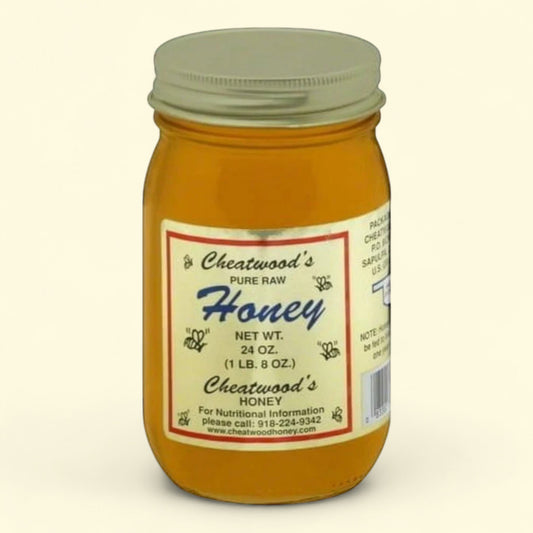 Cheatwood's Pure Raw Honey, 24 oz.