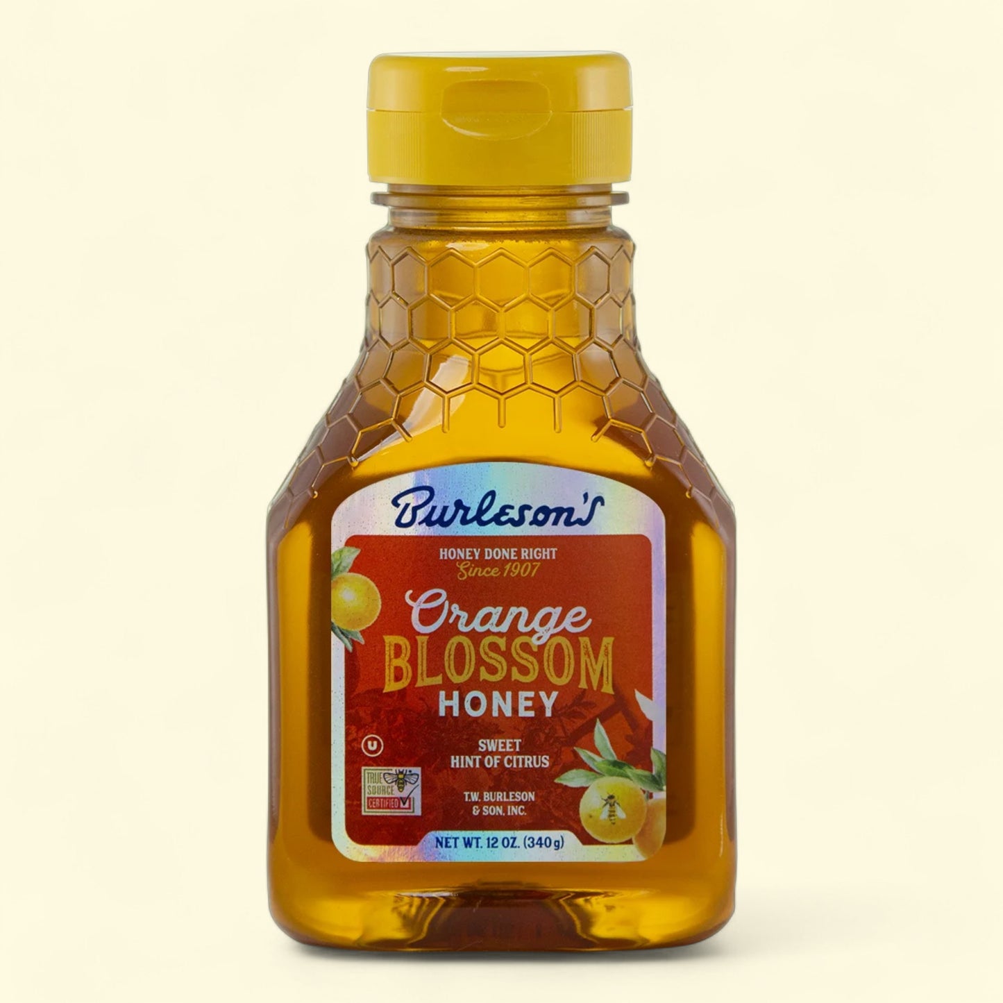 Burleson's Orange Blossom Pure Honey, 12 oz
