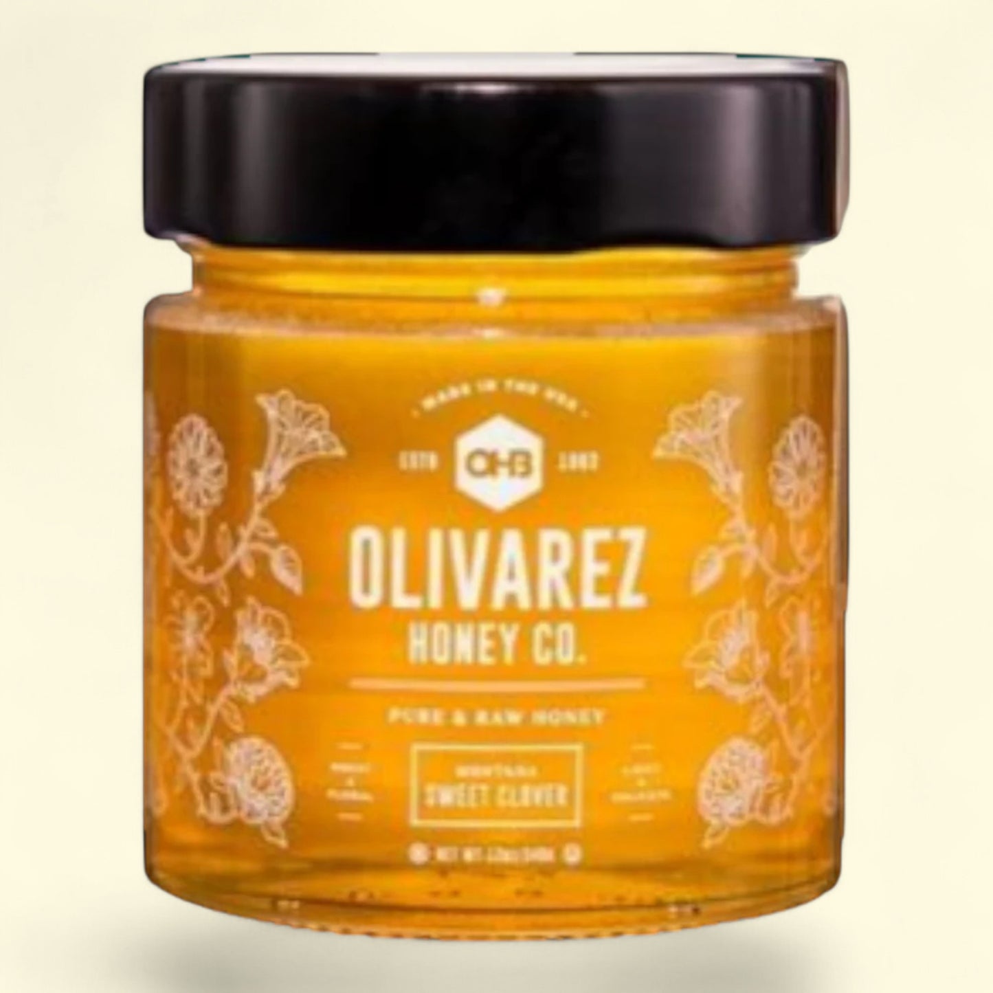 Olivarez Honey Company Montana Clover Honey 12oz Jar