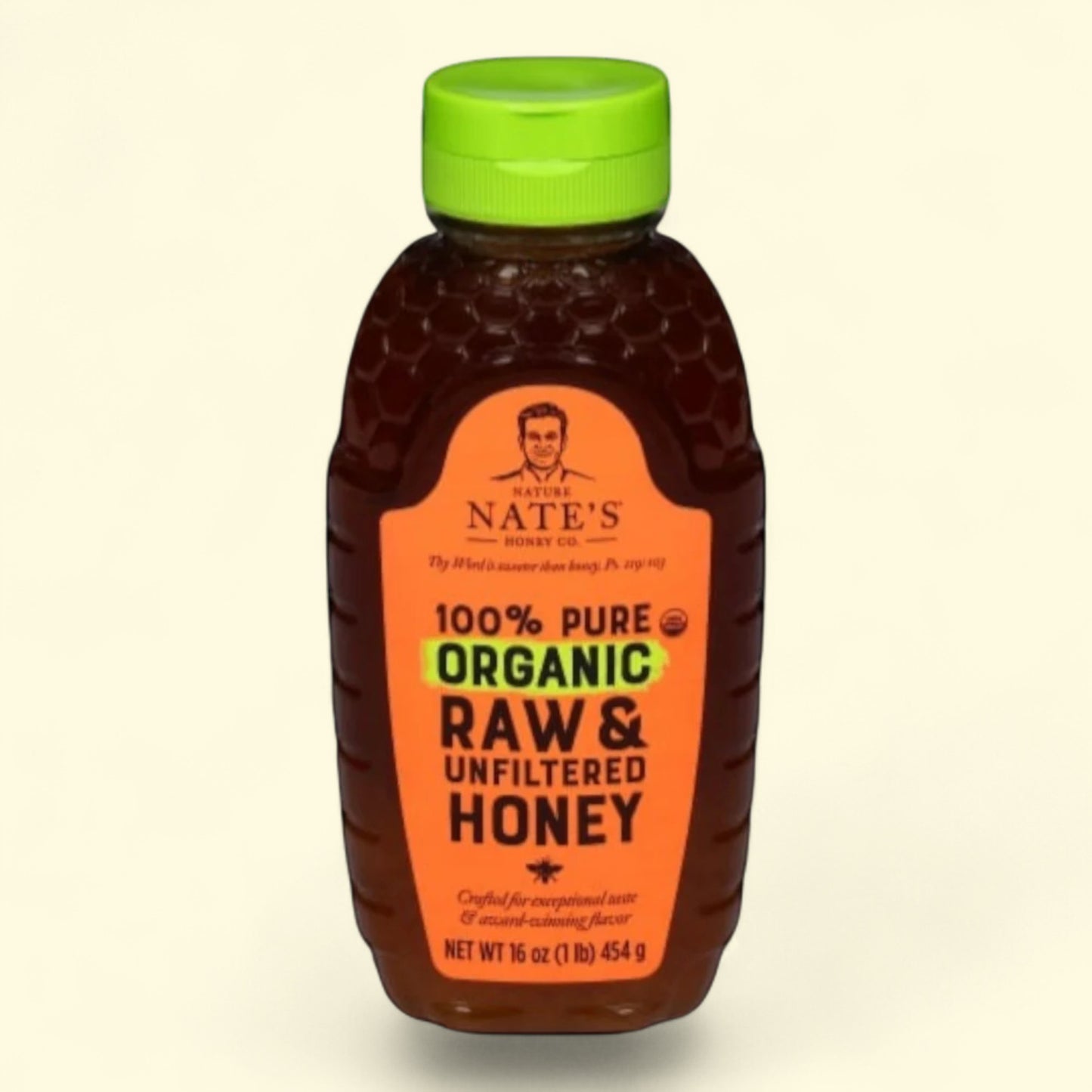 Nature Nate's, 100% Pure Organic Raw & Unfiltered Honey, 16 oz