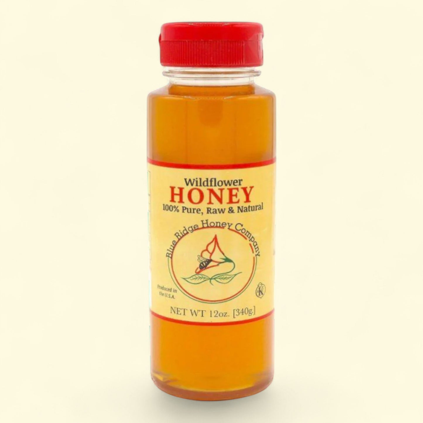 Blue Ridge Honey, Plastic Cylinder Flip Top, 12oz