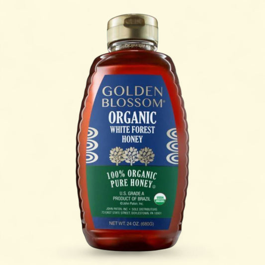 Golden Blossom Organic White Forest Honey, 24 oz