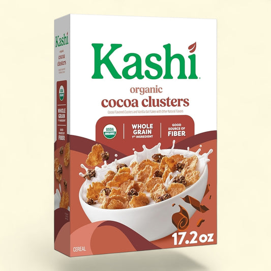 Kashi Organic Cocoa Clusters Breakfast Cereal, 17.2oz