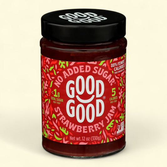 GOOD GOOD Strawberry Jam, 12 oz Jar