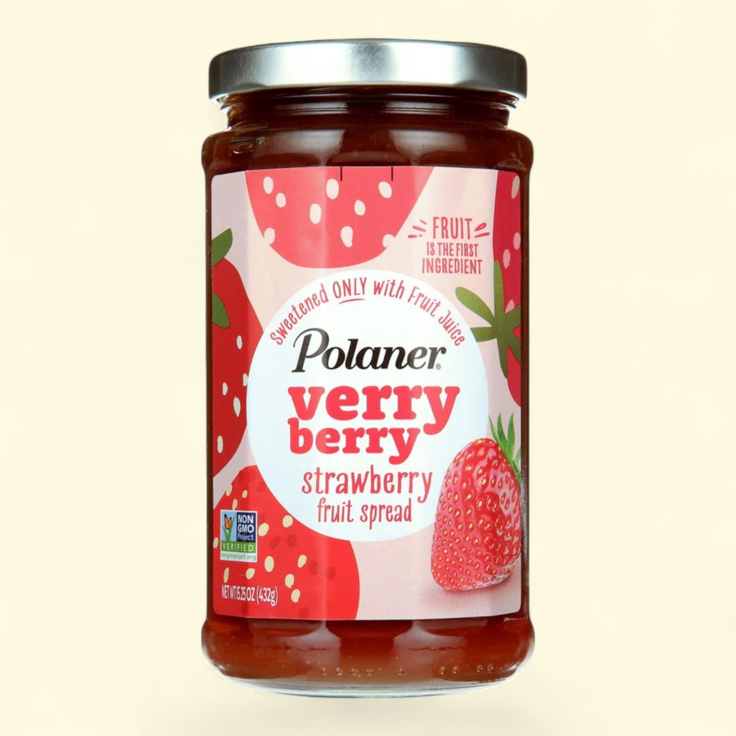 Polaner Verry Berry Strawberry Fruit Spread, 15.25 oz Jar