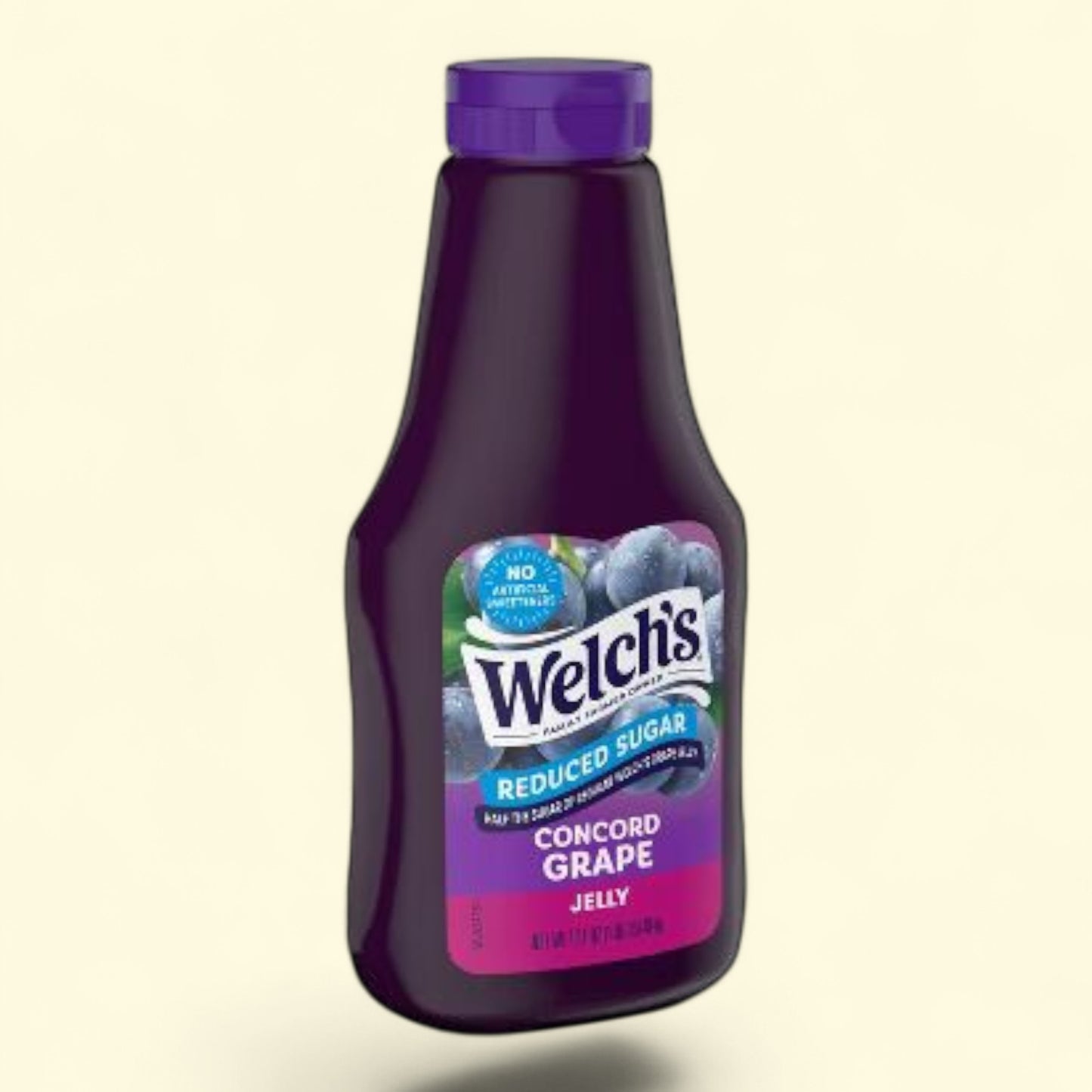 Confiture de raisin Concord à teneur réduite en sucre de Welch's, flacon souple, 530 g