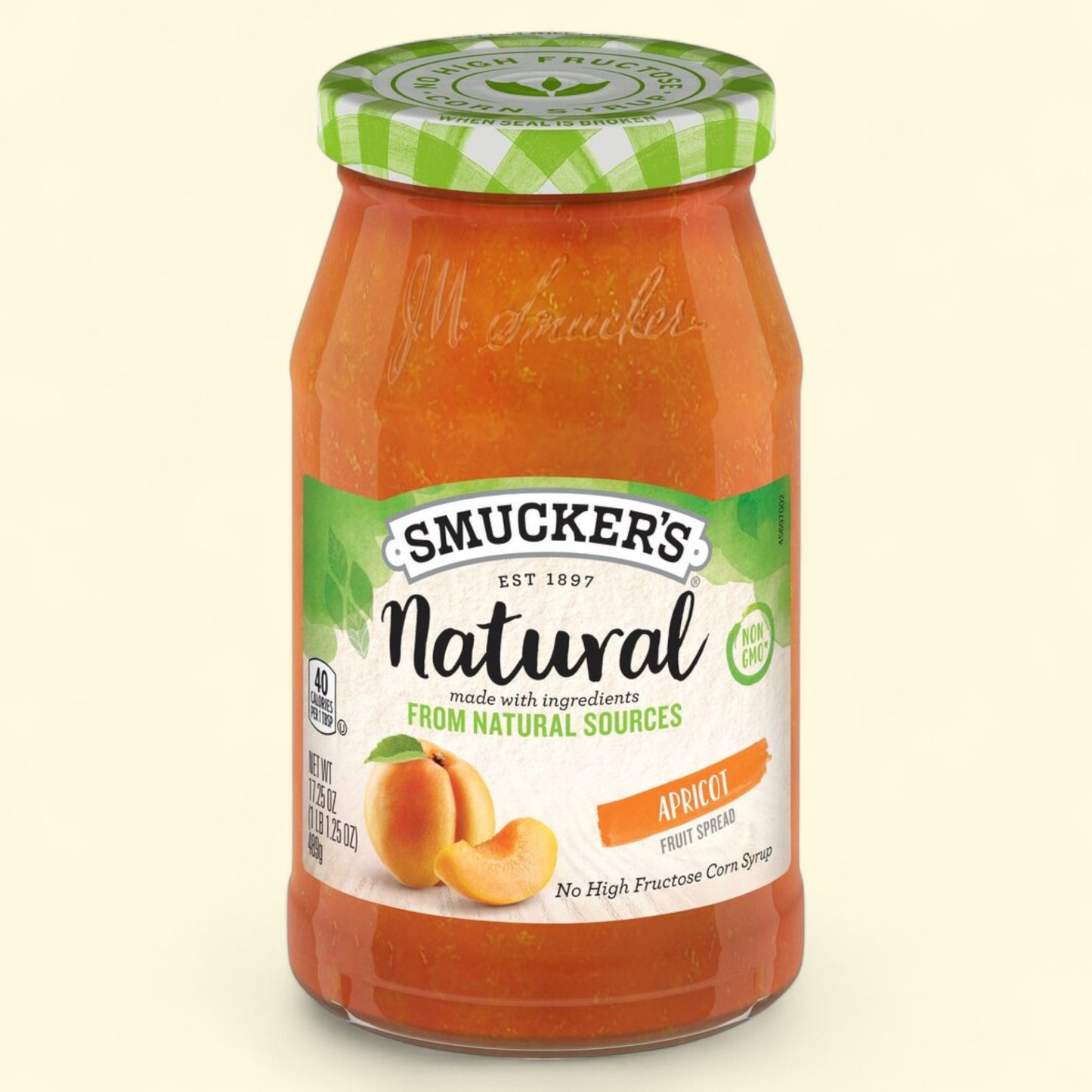 Smucker's Natural Apricot Fruit Spread, 18 oz