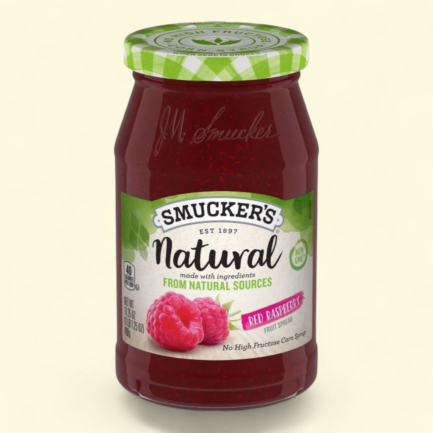 Smucker's Natural Red Raspberry Fruit Spread, 17.25oz