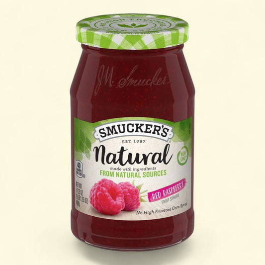 Confiture de framboises rouges Smucker's Natural, 485 g