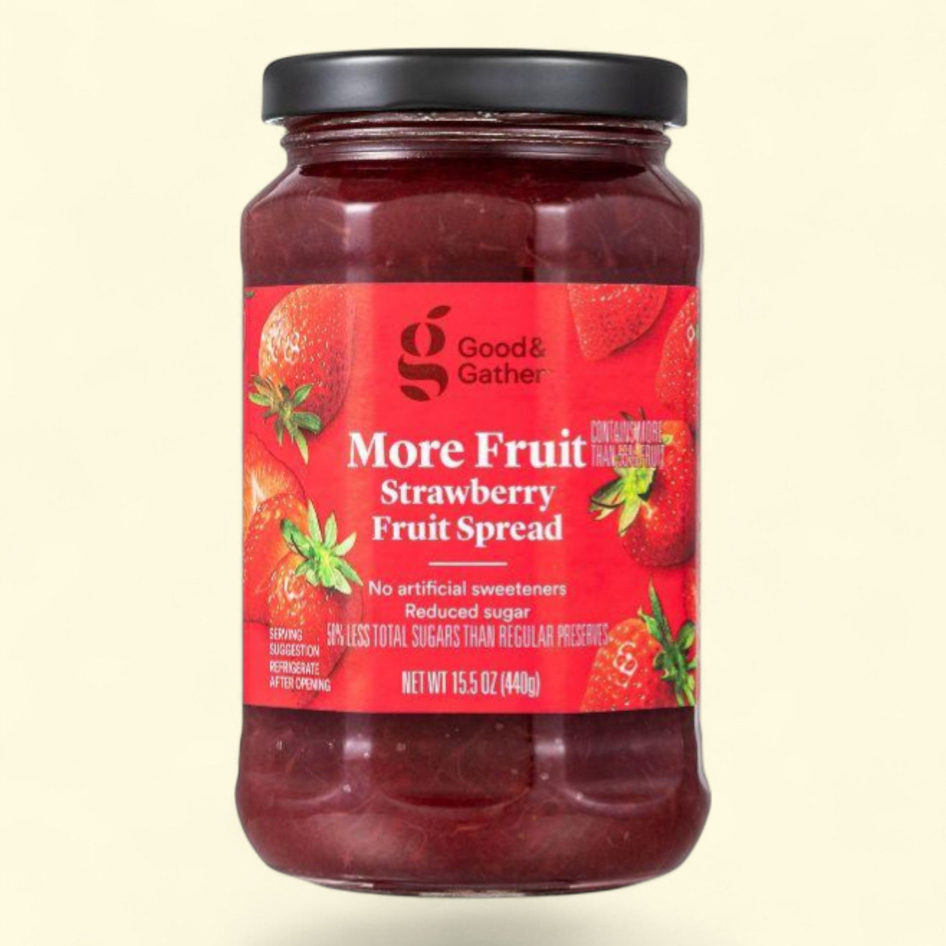 Good & Gather, Reduced Sugar Strawberry Fruit Spread, 15.5oz — authentic US product shipped worldwide by Treatspree
