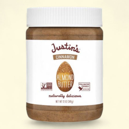 Beurre d'amande à la cannelle JUSTIN'S, 340 g