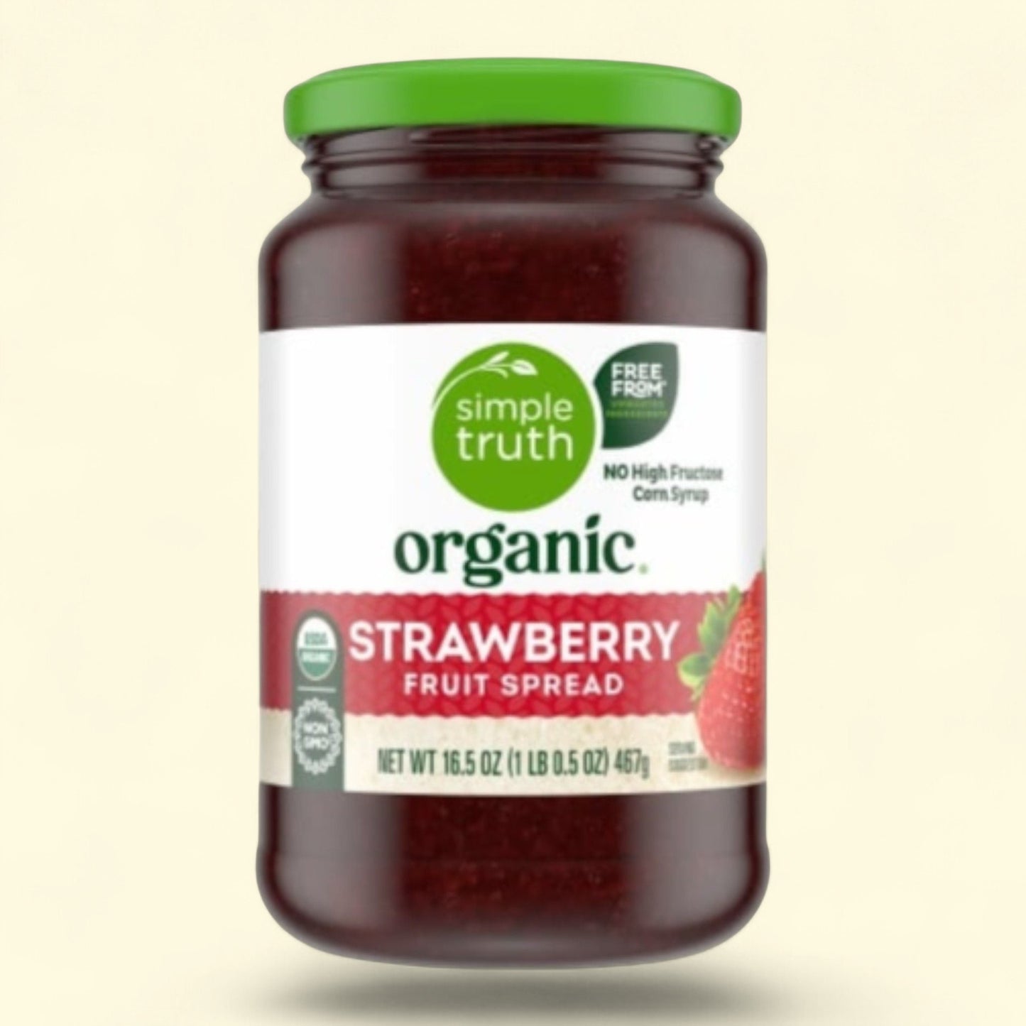 Simple Truth Organic, Strawberry Fruit Spread, 16.5oz — authentic US product shipped worldwide by Treatspree