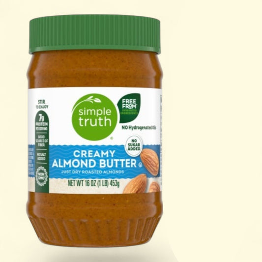 Beurre d'amande Simple Truth, texture onctueuse, 450 g