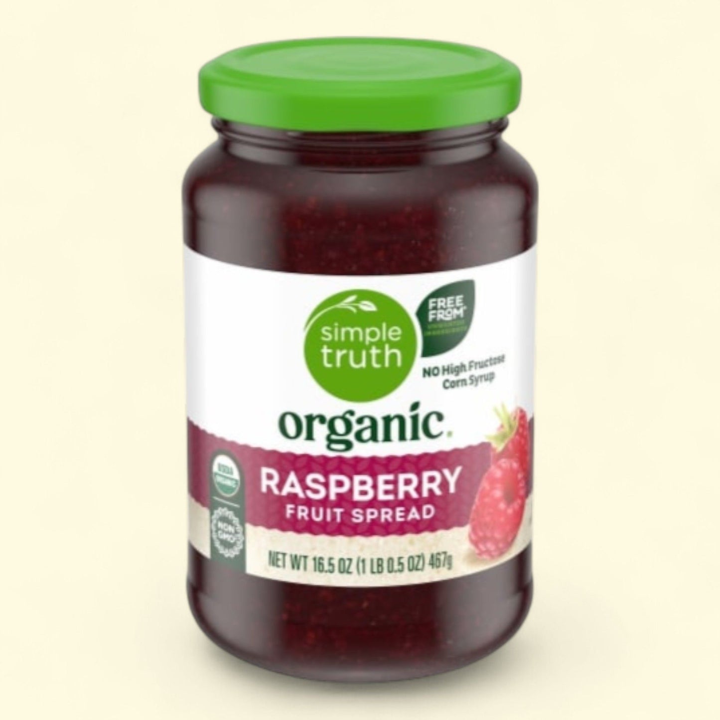 Simple Truth Organic, Confiture de framboises, 470 g