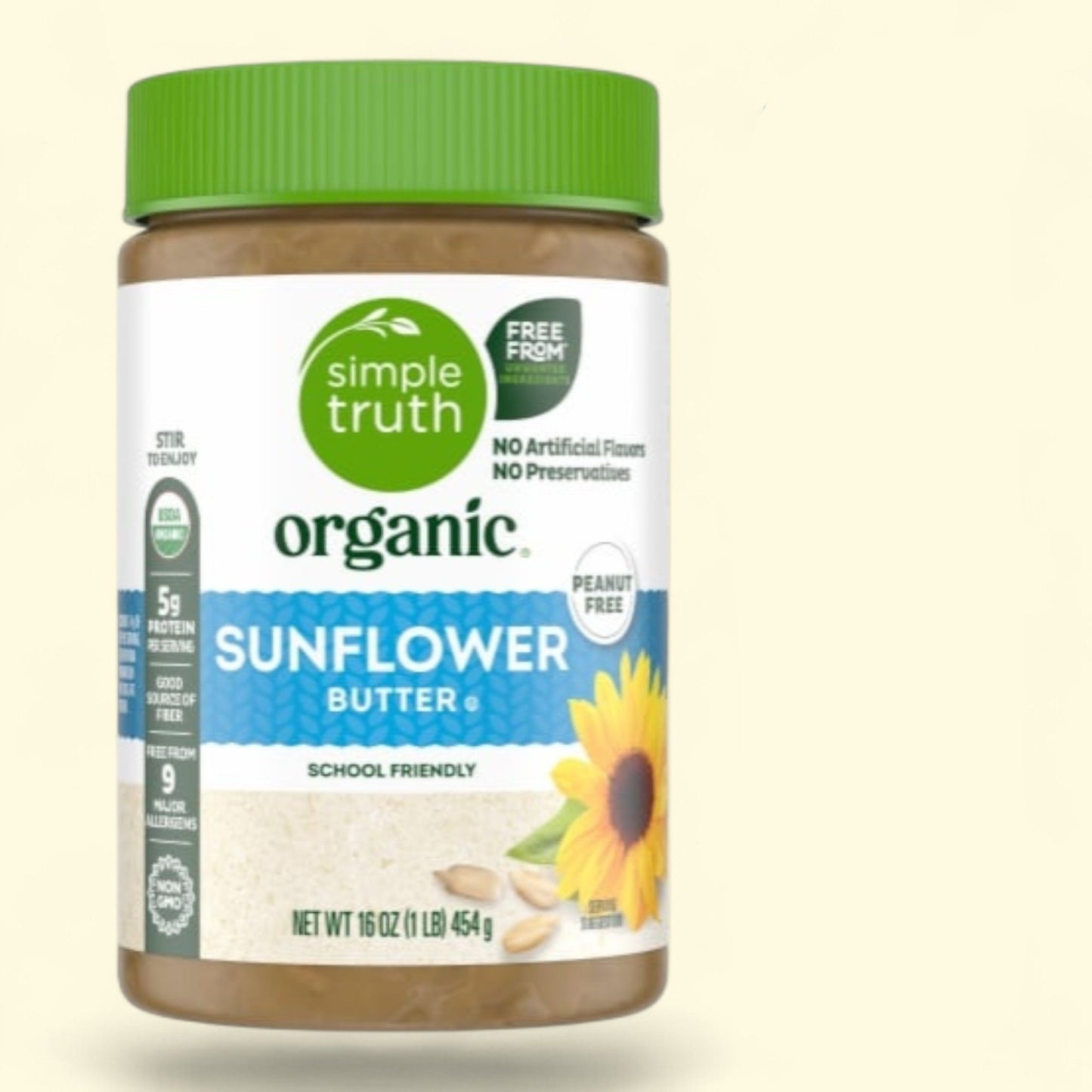 Simple Truth Organic, beurre de tournesol, 450 g