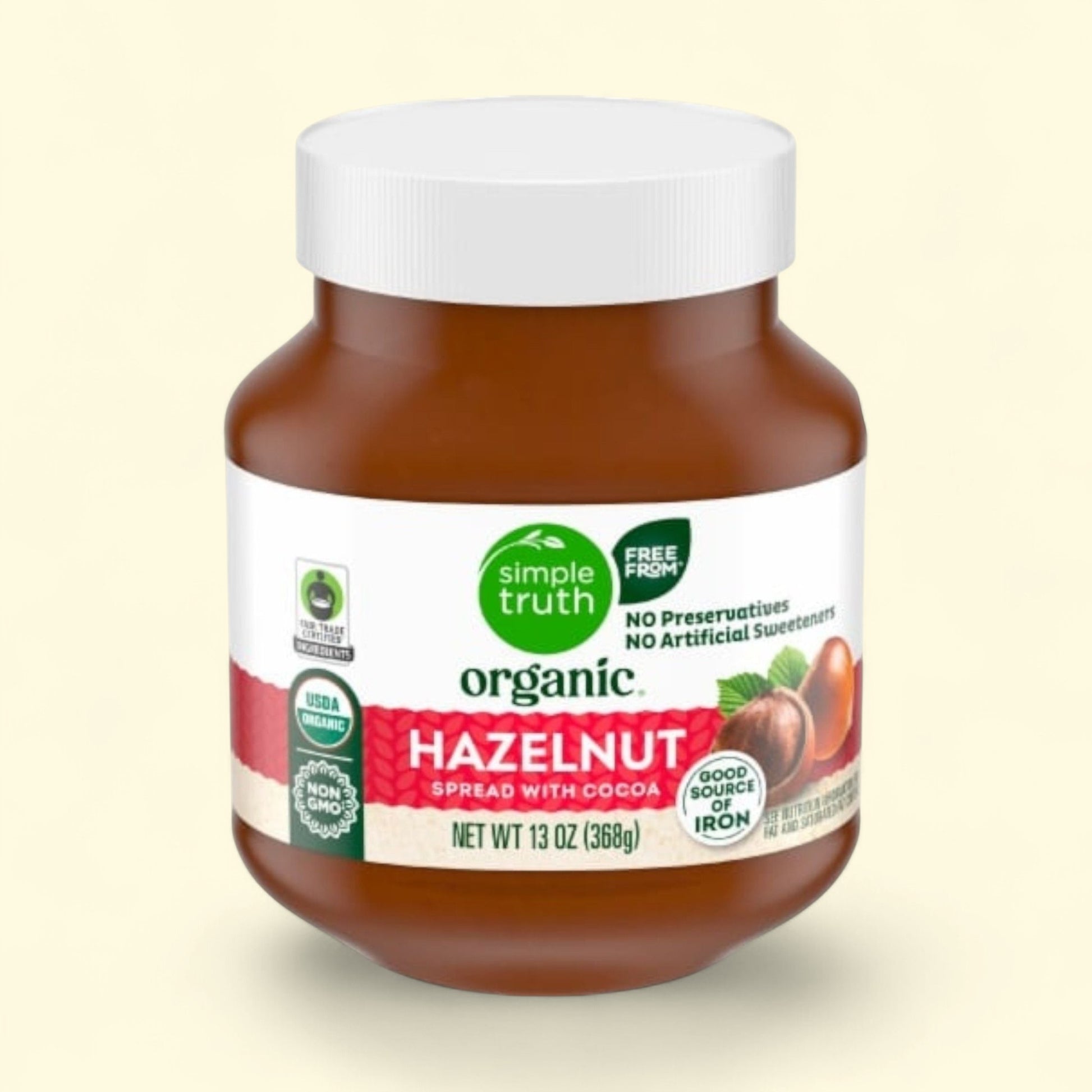 Simple Truth Organic Hazelnut Spread with Cocoa, 13 oz — authentic US product shipped worldwide by Treatspree