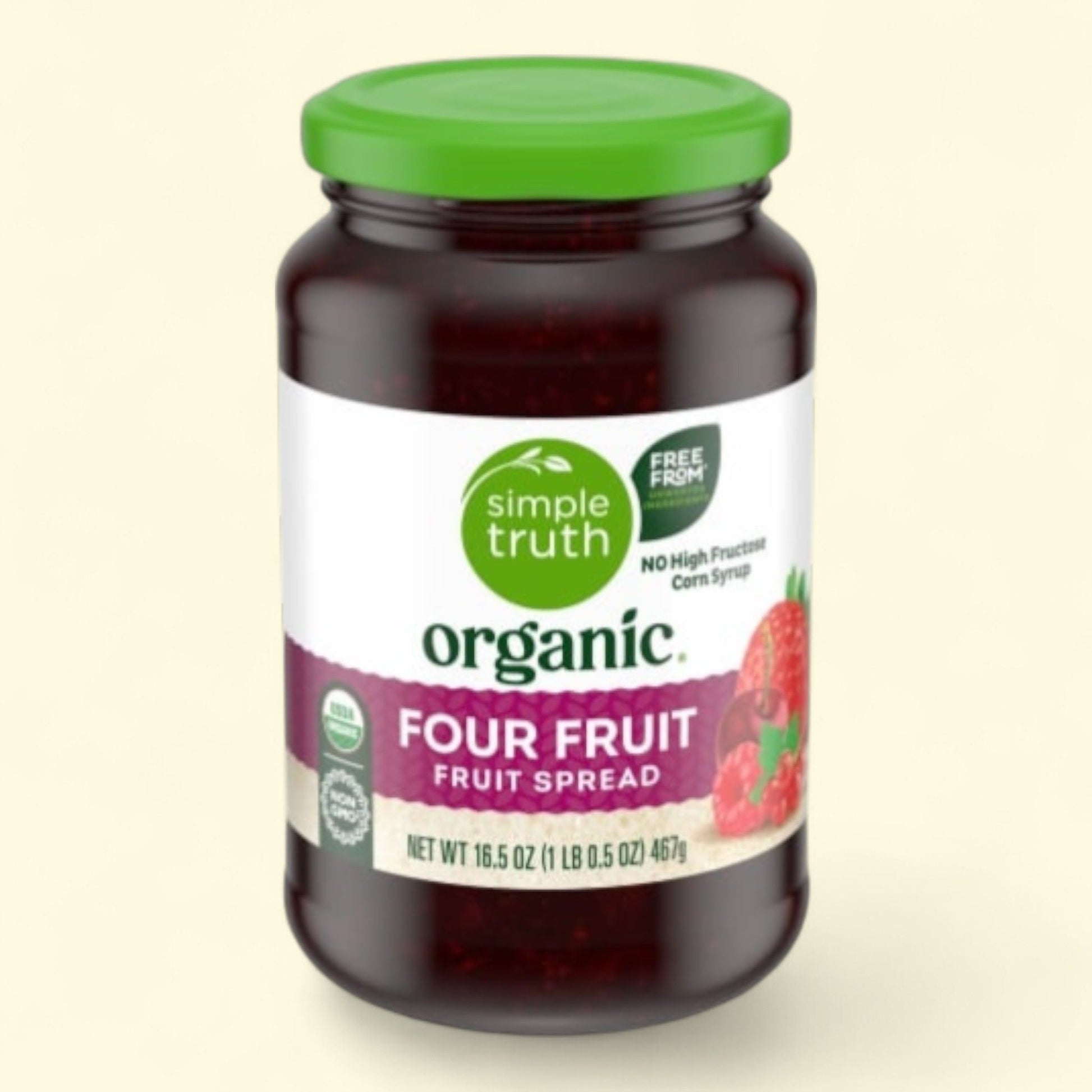 Simple Truth Bio, Confiture aux quatre fruits, 470 g