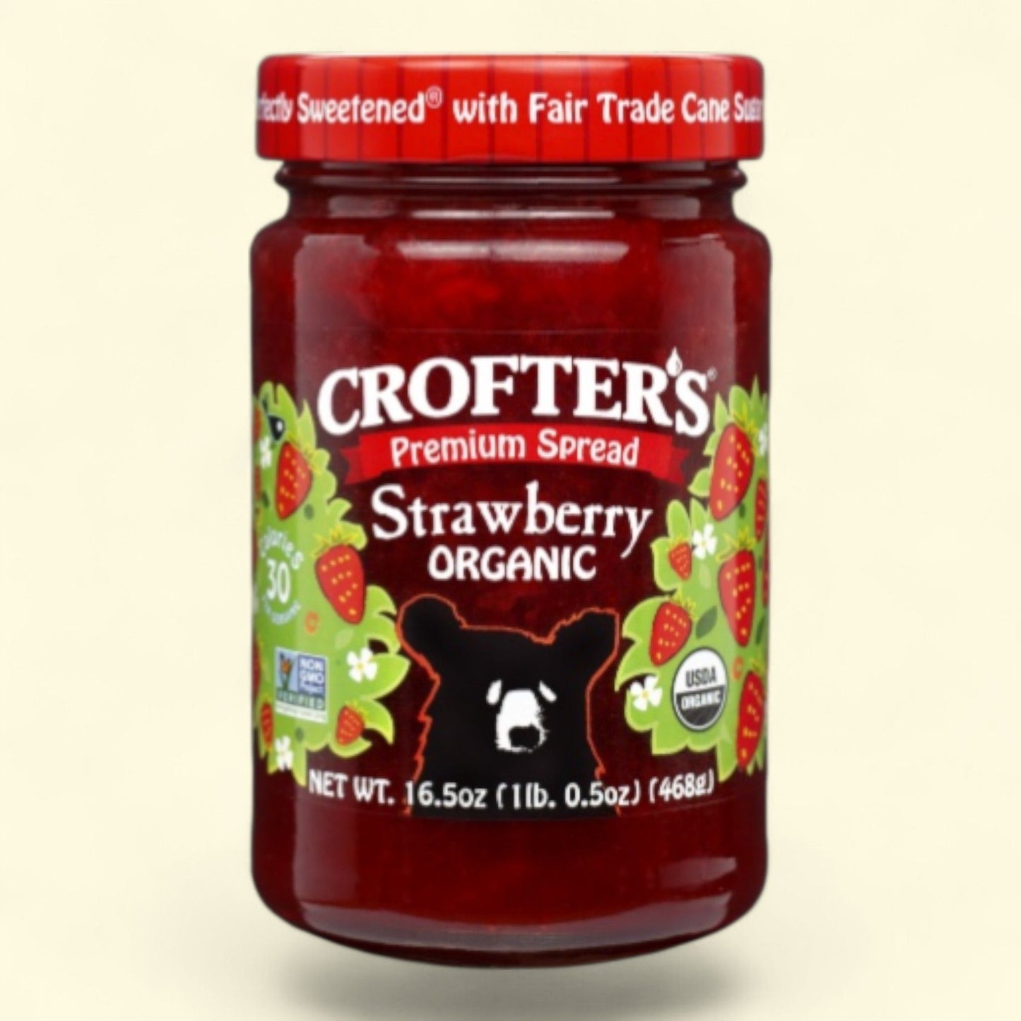 Crofter's Organic Strawberry Premium Spread, 16.5oz jar