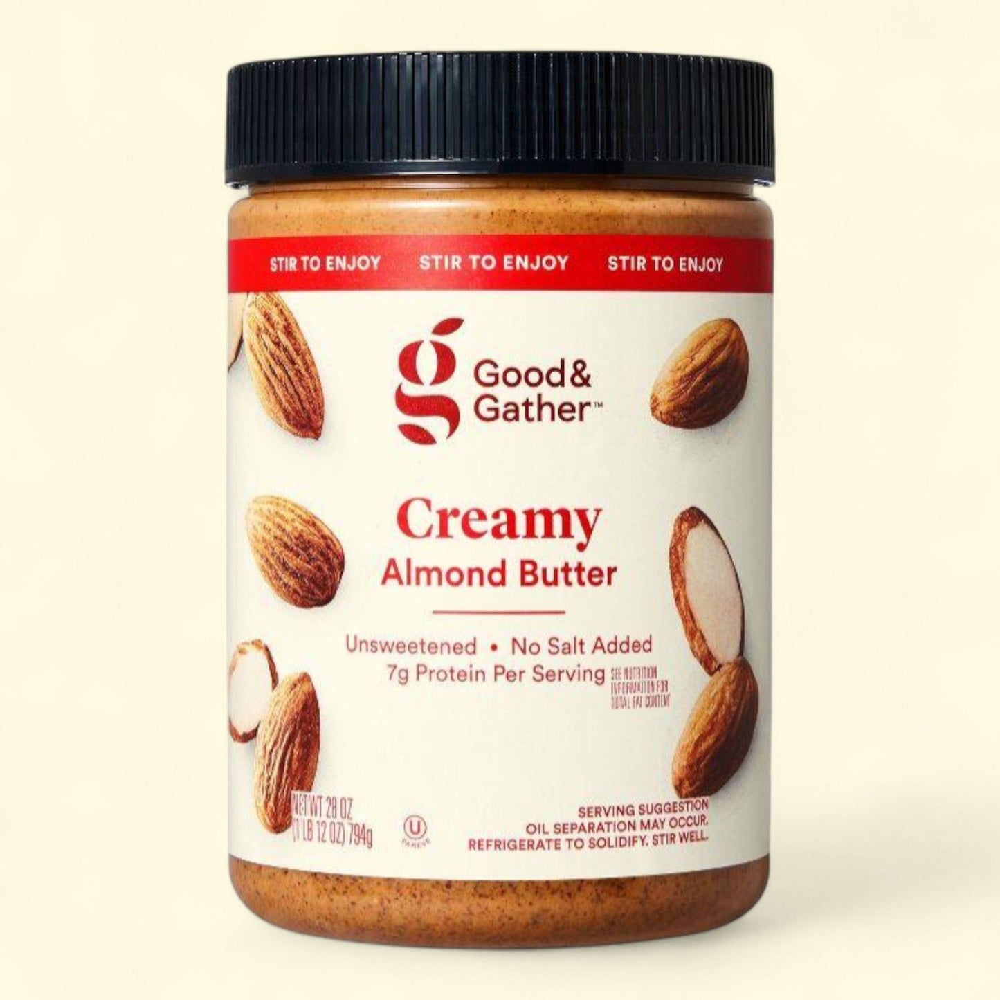 Good & Gather, beurre d'amande crémeux à mélanger, 800 g