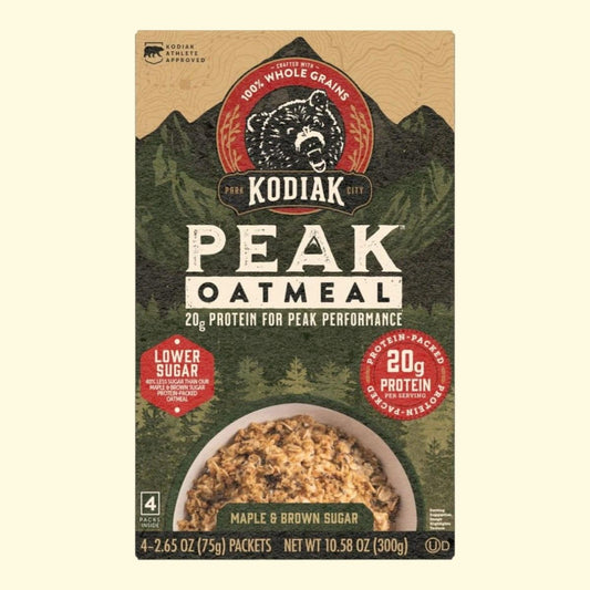 Kodiak Peak Maple Brown Sugar Oatmeal Packets, 2.65 oz (4 Count)