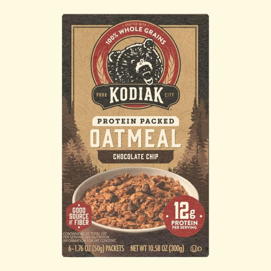Kodiak Protein-Packed Chocolate Chip Oatmeal Packets, 1.76 oz (6 Count)