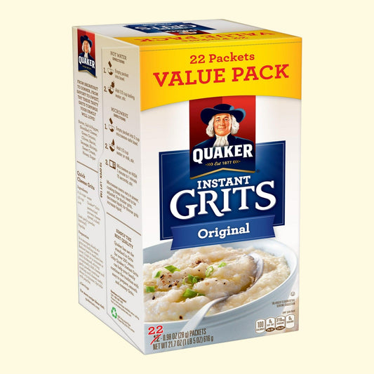 Grits instantanés Quaker Original, 28 g, paquet de 22