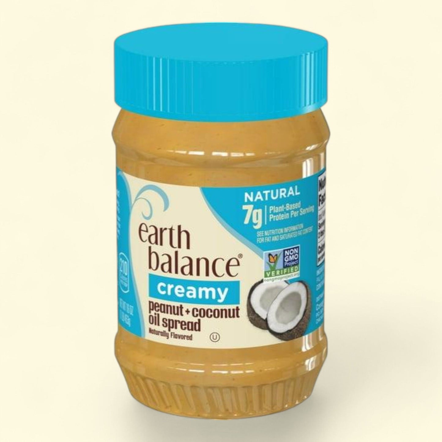 Earth Balance Creamy Peanut and Coconut Oil Spread, 16 oz Jar