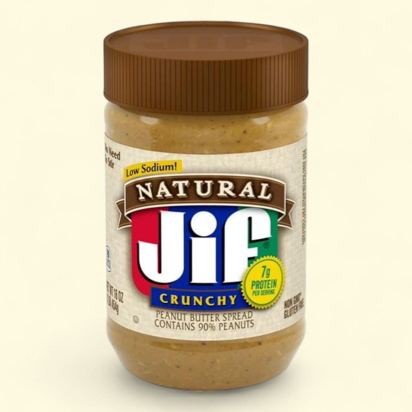 Jif Natural Crunchy Peanut Butter Spread, 16 Ounces
