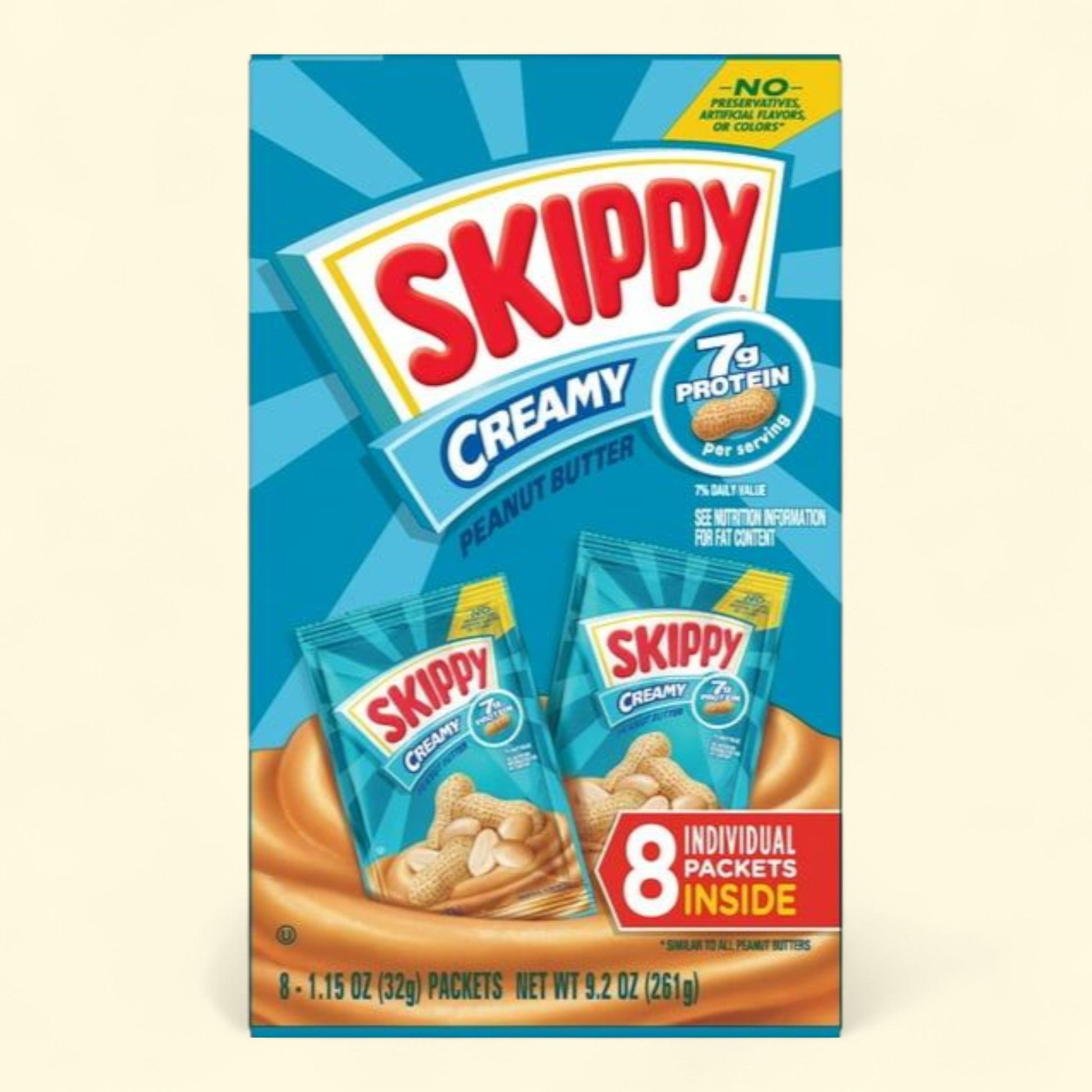 SKIPPY Creamy Peanut Butter, 1.15 oz (64 Pouches)