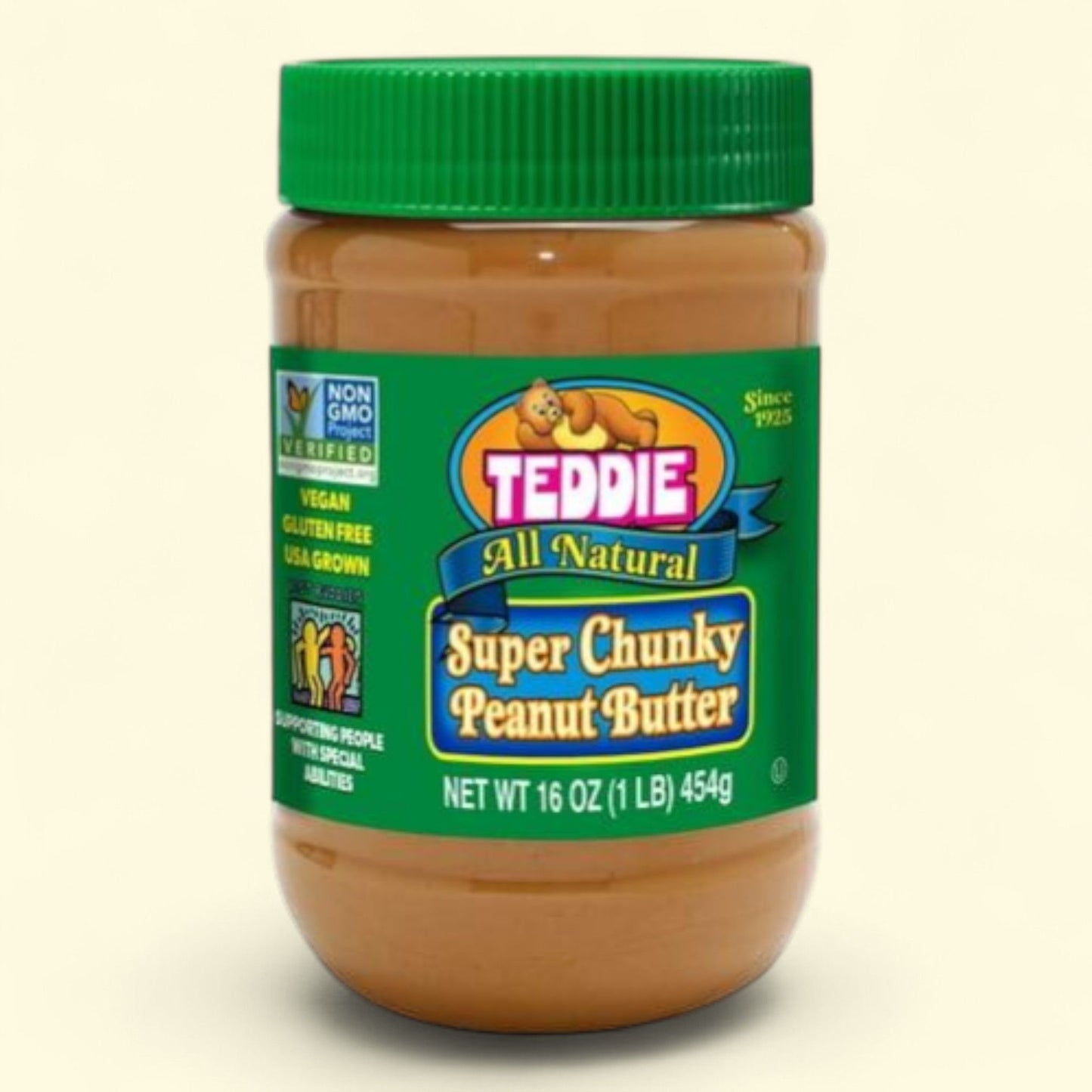 Teddie Super Chunky Peanut Butter, 16 oz