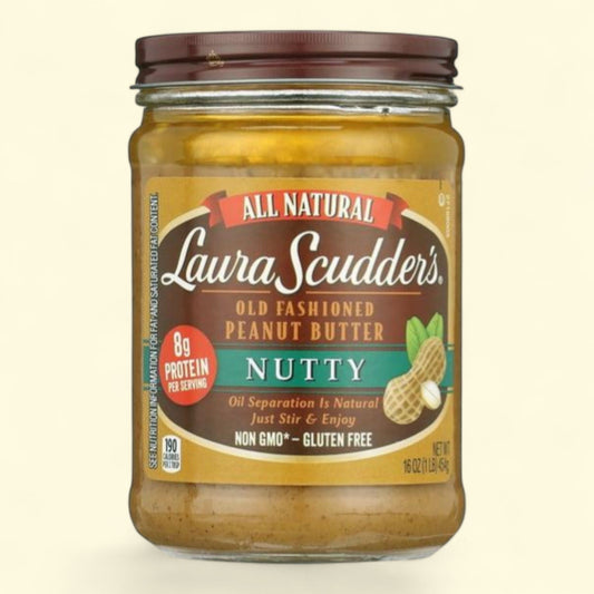 Laura Scudder's Nutty Peanut Butter, 16-Ounce Jar