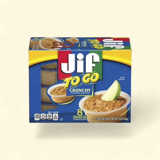 Jif Crunchy Peanut Butter, 8 Pack — authentic US product shipped worldwide by Treatspree