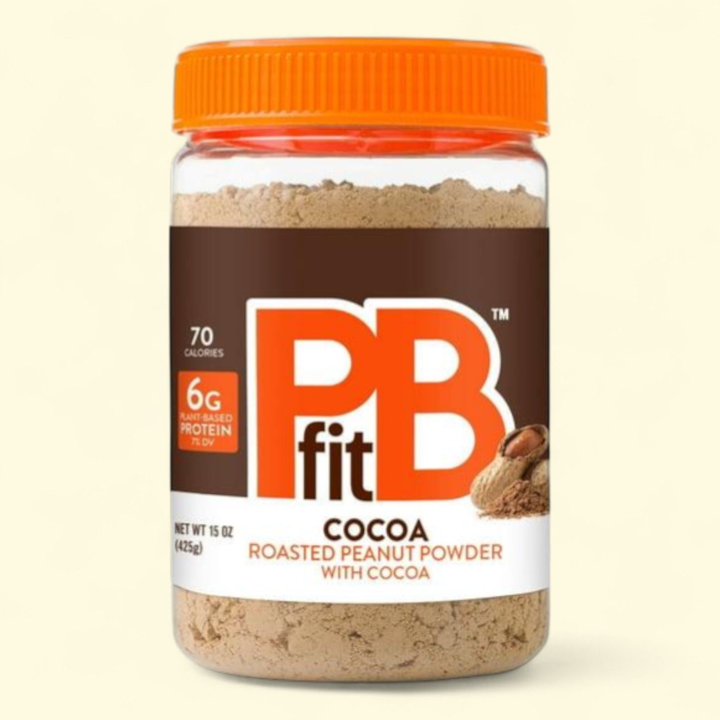 PBfit Peanut Butter Powder Chocolate Flavor, 15 oz