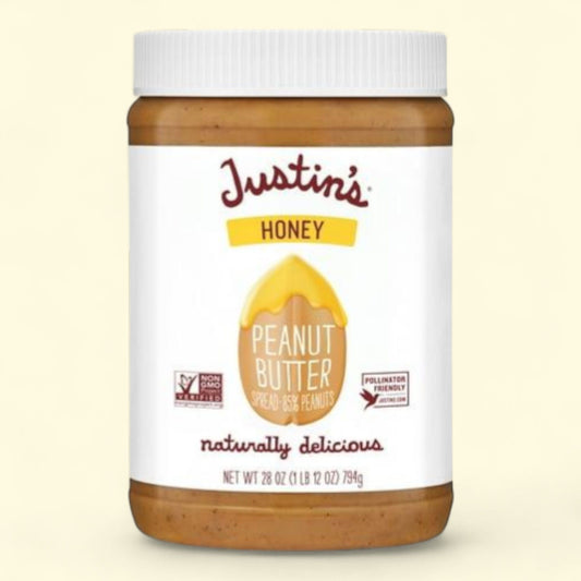 JUSTIN'S Honey Peanut Butter, 28 oz Jar