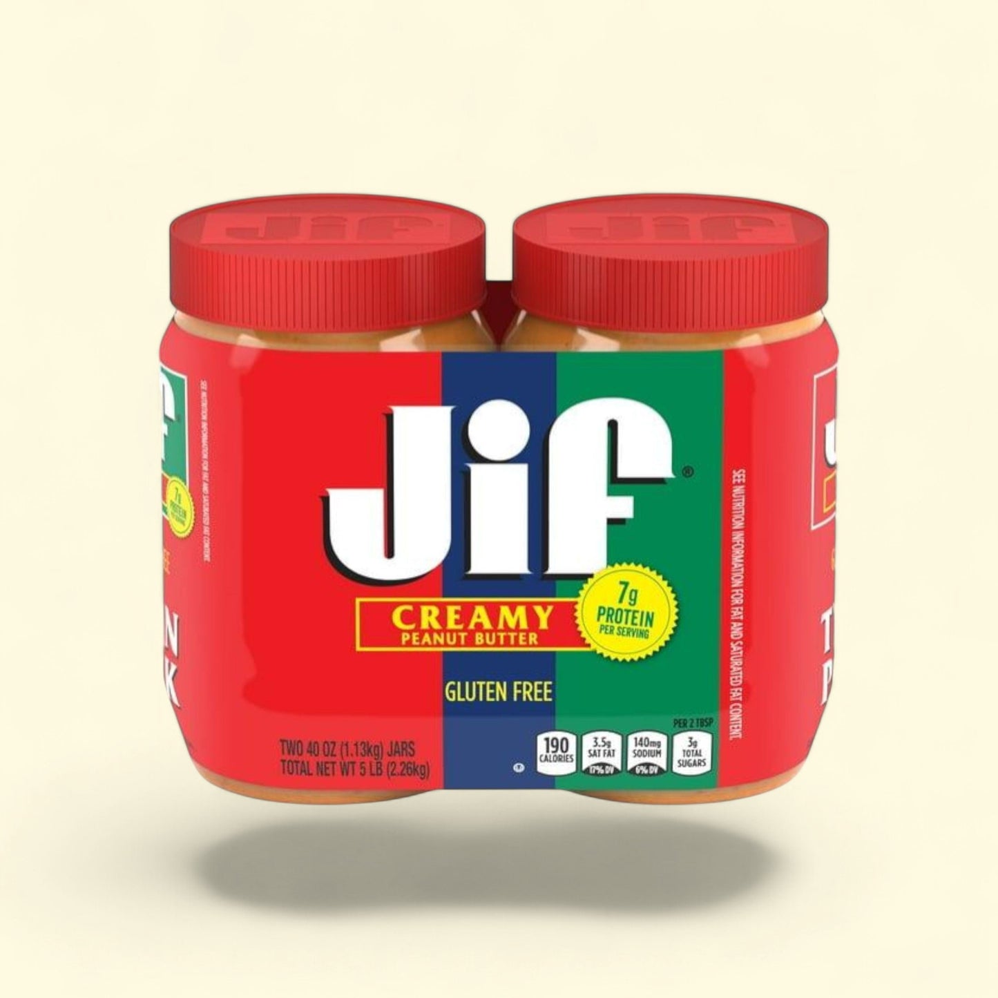 Jif Creamy Peanut Butter, 80-Ounce Twin-Pack — authentic US product shipped worldwide by Treatspree