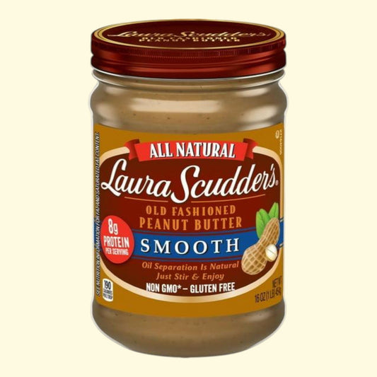 Laura Scudder's Smooth Peanut Butter, 16-Ounce Jar