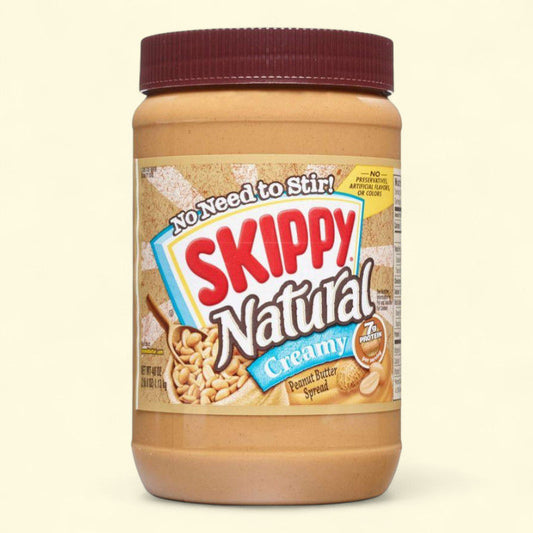 Skippy Natural Creamy Peanut Butter, 40oz