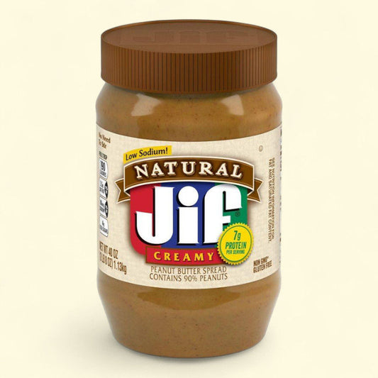 Jif Natural Creamy Peanut Butter Spread, 40oz