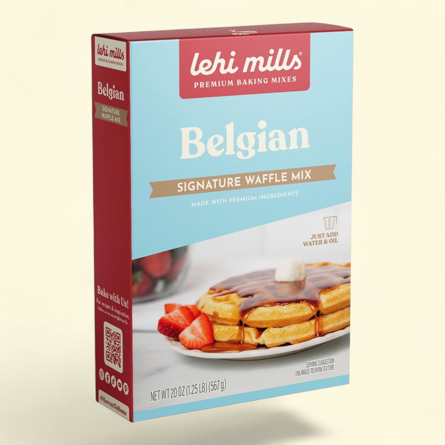Lehi Mills Belgian Waffle Mix, 20 oz