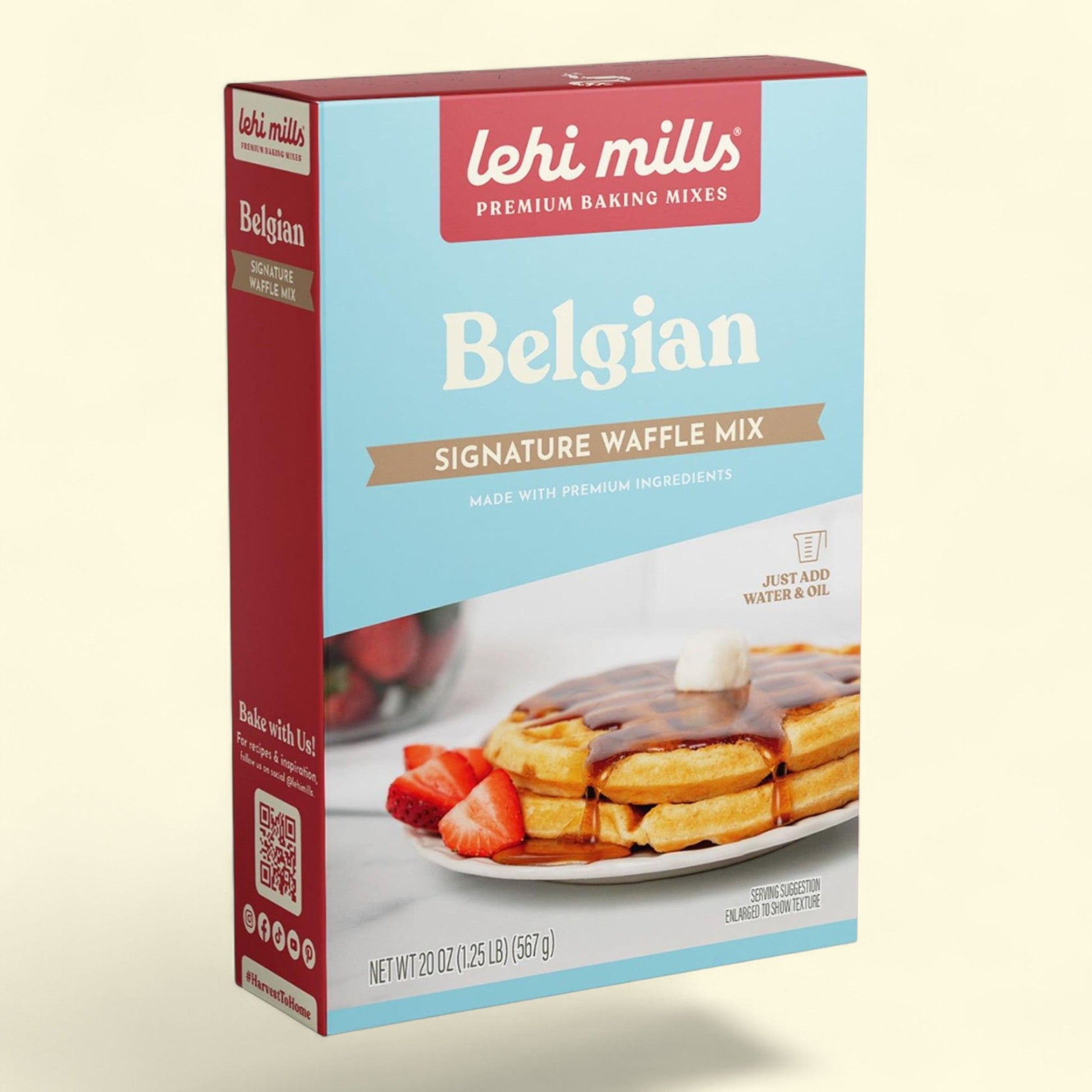 Lehi Mills Belgian Waffle Mix, 20 oz